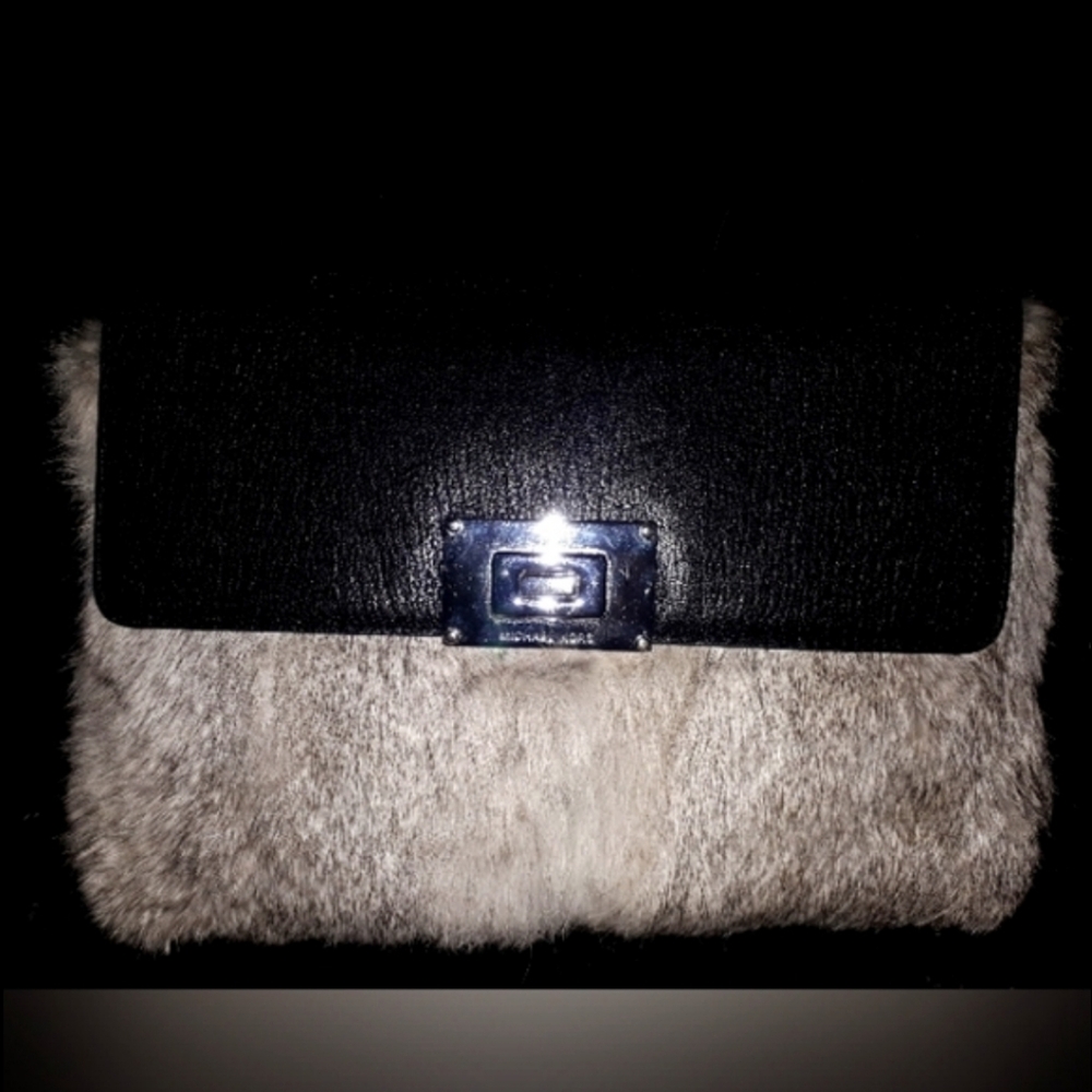 Elegant Black and Gray Women's Clutch